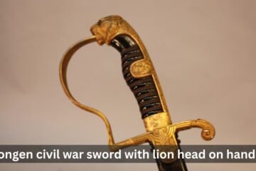 Hongen Civil War Sword with Lion Head on Handle